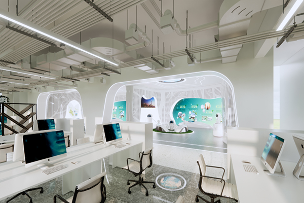 四川溉亞科技公司成都辦公室裝修設計效果圖